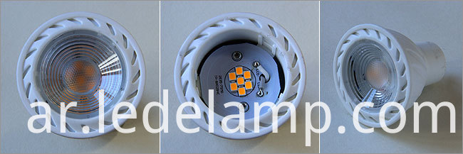 220V Dimmable 5W Gu5.3 Warm White COB LED Spotlight Bulb